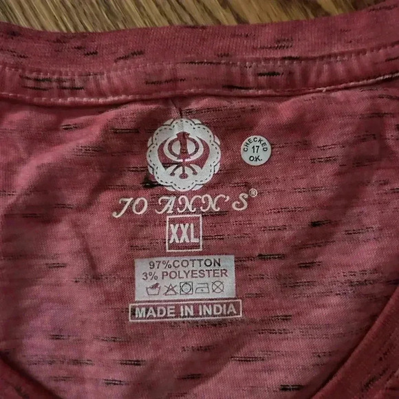 Jo Ann’s Red Bahamas Paradise Island V Neck T Shirt Size XXL 2XL - Picture 3 of 3